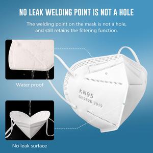 Máscara desechable Kn95 de 5 capas, paquete individual con precio más bajo, <span class=keywords><strong>FFP2</strong></span> Kn95, máscara facial plegable blanca y negra - Product Image 3