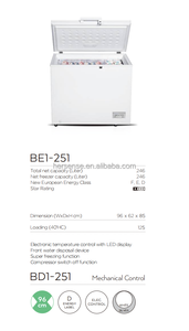 246L Chest Freezer Manual Defrost Single Temperature Zone With Rolling Wheels for Home and Small Business Use Hands-Free Lid Des - Product Image 5
