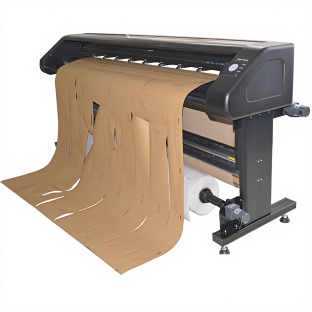 Vertical Inkjet Cutting Plotter Cad 45a Inkjet Plotter for Garment CAD Printing and Cutting Double Feeding System Optional