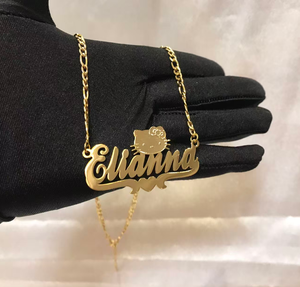 Collane con Ciondolo Personalizzato in Acciaio Inossidabile, Gioielli con Targhetta Personalizzata in Oro alla Moda per Uomo e Donna, <span class=keywords><strong>Collana</strong></span> con <span class=keywords><strong>Iniziale</strong></span> - Product Image 5