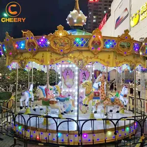 Goedkope Prijzen Indoor Carnaval Game Kind Amusement 16 Zetels 24 Zetels Grote Carrousel Paard Te Koop