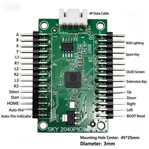 Controlador de Juego de Lucha y Disparos Estilo Hitbox, Kit de Control de Juego Arcade DIY de Doble Núcleo para Computadora y Dispositivos Móviles, <span class=keywords><strong>Street</strong></span> <span class=keywords><strong>Fighter</strong></span> - Product Image 3