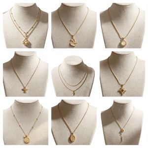 Wholesale Waterproof Non-fading Charms Pendant Necklace PVD 18k Gold Plated Stainless Steel <strong>Chain</strong> Necklace For <strong>Women</strong> Jewelry - Product Image 1