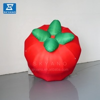 Ballon gonflable kaki Sculpture de fruits Installation artistique Ballon gonflable Décoration Sculpture de fruits géante