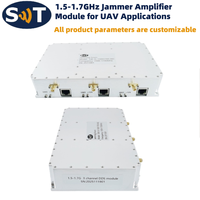 Module amplificateur de brouilleur de balayage DDS 3 canaux 1,5-1,7 GHz, gain 50 dB, PSat 50 dBm pour applications UAV
