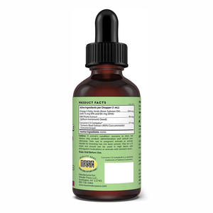 อาหารเสริมน้ำมันปลาสำหรับสัตว์เลี้ยงแบบ OEM/ODM ผสมมิลค์ธิสเซิลและเคอร์คูมิน |   ขวดหยด |   ได้รับการรับรองมาตรฐาน GMP |   การสนับสนุนการล้างพิษตับและไต - Product Image 2