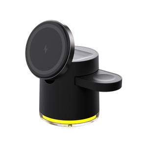 Soporte de carga de escritorio de oficina anticaída Estación de carga universal LED Plegable Magnético <span class=keywords><strong>3</strong></span> en 1 <span class=keywords><strong>C16</strong></span> Cubo de cargador inalámbrico con luz - Product Image 3