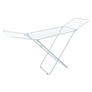 Mode 16M fer poudre revêtement pliant vêtements cheval sèche-<span class=keywords><strong>linge</strong></span> vêtements étendoir balcon pour la maison - Product Image 1