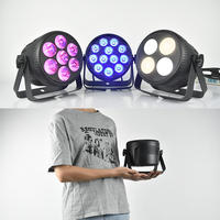 Mini projecteur PAR à boîtier plat 7x20W RGBW 4-en-1 LED pleine couleur, équipement d'éclairage professionnel pour scène et DJ, idéal pour les mariages