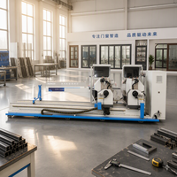 Scie de découpe CNC à double tête pour aluminium, 3 axes, à angle variable, avec machine CNC pour fenêtres, machine de fabrication de fenêtres en aluminium