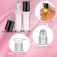 10ml clair huile essentielle verre rouleau sur bouteille bouteille de parfum pour huile essentielle