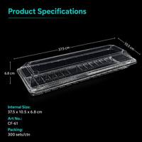Grande boîte à pâtisserie transparente en plastique à clapet, emballage alimentaire personnalisé en blister transparent avec couvercle, boîte à emporter pour gâteau rond