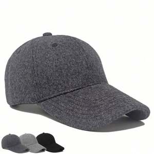 Gorra de béisbol gruesa y peluda al por mayor para mujer, gorra de moda casual con visera de pato, gorra de invierno cálida para hombre - Product Image 1