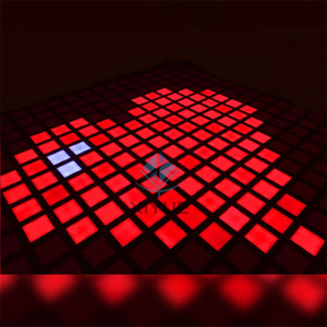 <span class=keywords><strong>Gioco</strong></span> di fuga da interni con piastrelle per pavimento a LED interattive 30x30cm che saltano il <span class=keywords><strong>gioco</strong></span> reticolo per la griglia di attivazione Multi-giocatore del parco divertimenti - Product Image 6