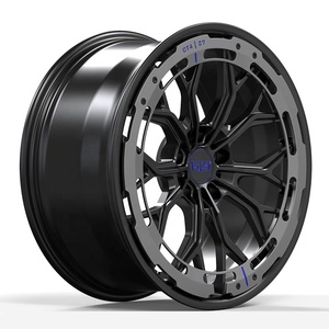 Jantes en alliage forgé 2 pièces, en aluminium et fibre de carbone, personnalisées, de luxe, 17 18 19 20 21 22 pouces, Chevrolet Chrysler Volvo - Product Image 2