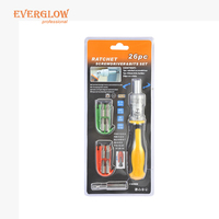 Jeu de 26 embouts de tournevis à cliquet, embouts multi-types CR-V, haute dureté, durables, équipement de réparation manuelle pour la maison