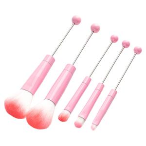 Ensemble de pinceaux cosmétiques à sourcils DIY 5x Kit de maquillage des yeux pour adultes comprenant un pinceau de mélange pour les cadeaux de soeur en rose - Product Image 5