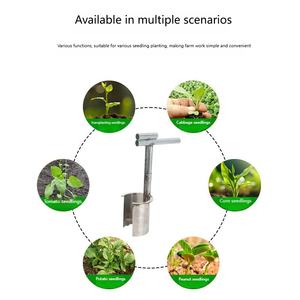 Perforateur de qualité industrielle <span class=keywords><strong>pour</strong></span> le bricolage Poignée de transplanteur Outils manuels de jardinage personnalisables Ensemble d'outils de plantation réutilisables et durables - Product Image 2