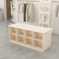 Comptoir de réception en bois massif et panneaux de particules, design moderne, résistant aux taches, avec éclairage LED, pour boutique de vêtements pour femmes, salon de beauté