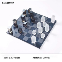Échiquier de luxe de la série Evelyn, directement de l'usine, pour la décoration intérieure, cadeau pour hôtels et événements, présentoir, artisanat en cristal, ornements