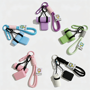 2026 New 3D Rubber Yoga Brick Mat Keychain Zinc Alloy Multifunction Hot-Selling Sports Gym <b>Bag</b> Charm Gift for Fitness Lovers - Product Image 2