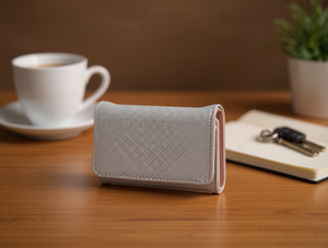 Portafoglio da donna a tre ante medio in pelle PU multifunzionale per uso quotidiano - Product Image 2