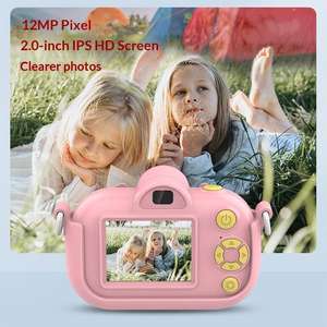 Cámara de Juguete para Niños y Niñas, Cámara Digital de Dibujos Animados con <span class=keywords><strong>Filtro</strong></span>, Cámara Inteligente para Selfies, Fotos y Videos, Regalos para Navidad y Cumpleaños - Product Image 2
