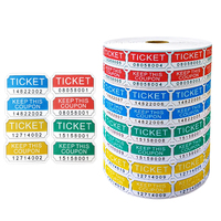 La loterie accepte l'impression décalée personnalisée de couleur et de Logo, numérotation continue, impression claire, billets de tirage au sort