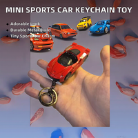 Lot de mini porte-clés modèles de voitures de sport en métal, légers, avec portes ouvrables, pendentifs de course, mousquetons, cadeaux fantaisie pour