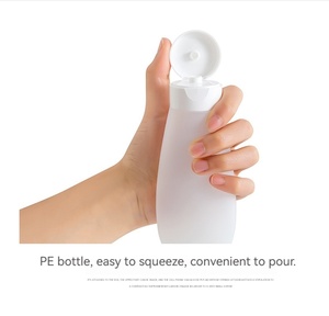 Wholesale 30ml 60ml 100ml HDPE Frost Oval <strong>Plastic</strong> <strong>Squeeze</strong> <strong>Bottles</strong> for Skin Care Serum Lotion Shampoo Silk Screen Printing - Product Image 5