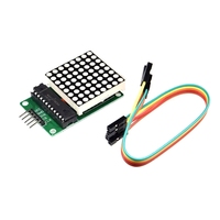 (bsc) Max7219 8*8 Merah Mcu Led Display Control Diy Kit Modul Dot Matrix Untuk Arduino