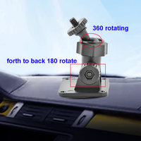 M4 kepala sekrup navigasi GPS, braket kamera dasbor Mini berputar 360 untuk pemegang kamera dasbor mobil