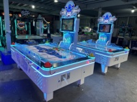 Table de hockey sur air HC Sports Game avec tableau de scores électronique LED, jeu d'arcade multi-balles pour enfants et adultes