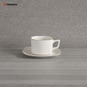 Service de table de luxe en céramique dorée, assiettes rondes personnalisées, vaisselle en porcelaine, kit de tasses classiques, compatible congélateur et micro-ondes - Product Image 6