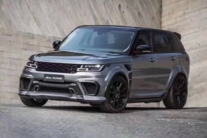 Runde ASPEC Style CF & FRP Kit de carrosserie large pare-chocs avant pare-chocs arrière jupe latérale garde-boue pour <span class=keywords><strong>Land</strong></span> <span class=keywords><strong>Rover</strong></span> RANGE ROVE SPORT 2014-2017 - Product Image 4