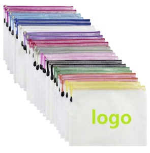 Sacs de rangement en maille format A4, pochettes en plastique à fermeture éclair, rangement pour puzzles, fournitures de bureau - Product Image 1