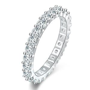 <span class=keywords><strong>Bague</strong></span> femme en <span class=keywords><strong>argent</strong></span> 925 avec rangée complète de diamants exquis étoilé <span class=keywords><strong>Paris</strong></span> mode pour mariage anniversaire fête romantique bijoux cadeau - Product Image 5