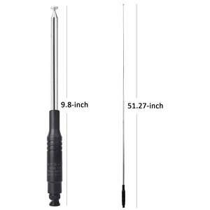 Doneyhys — antenne télescopique à tige 27Mhz, 9.8 à 51.97 pouces, pour Radio <span class=keywords><strong>CB</strong></span> Portable ou portative avec connecteur BNC - Product Image 5