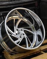 Jantes forgées RCSR personnalisées en 2 pièces, 5x112, 5x120, 5x114.3, 22, 24, 26 pouces, jantes à profil profond, jantes chromées brossées pour camionnettes