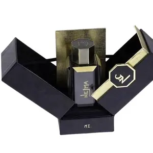 个性化纸板阿拉伯香水盒特殊设计纸盒