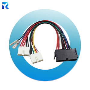 ทั่วไป20P ATX ไปยังที่2-Port 6-PIN อะแดปเตอร์18AWG สายไฟเข้ากันได้กับ286 386 486 586 - Product Image 2