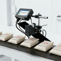 Imprimante jet d'encre industrielle haute performance TIJ automatique, garantie 1 an, vente chaude, pour l'alimentation, les cosmétiques, les boissons, installation facile