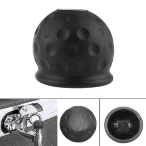 Black Rubber <b>Trailer</b> Ball Cap <b>Cover</b> 50mm Universal Protector For <b>Trailer</b> Accessories - Product Image 5