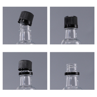 Botol Plastik Mini Kosong untuk Alkohol 1.7 Fl oz 50ml dengan Tutup Anti Bongkar