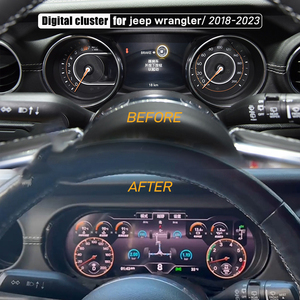 Tableau de bord numérique NaviHua 12,3 pouces pour Jeep Wrangler JL 2018-2023, nouvel écran LCD, tachymètre, cockpit virtuel - Product Image 4