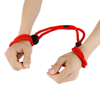 Accessoires SM, menottes réglables en coton, attache de cheville, laisse de bondage pour couple, corde de bondage BDSM