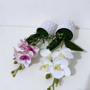 Nouvelle plante artificielle en pot Phalaenopsis à quatre fleurs, 10cm-30cm, en plastique, décoration de bureau - Product Image 3
