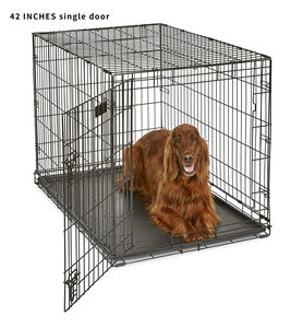 YOELLEN 2 - Jaula Plegable de Metal Negra para Mascotas, con Cierre de Empuje, Transpirable, para Perros, Gatos y Conejos - Product Image 1