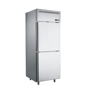 Congelador Vertical de Acero Inoxidable de 2 Puertas en Oferta, Uso Comercial en Restaurantes, Sistema de Congelación Profunda, Enfriamiento por Ventilador, Puerta Única - Product Image 1