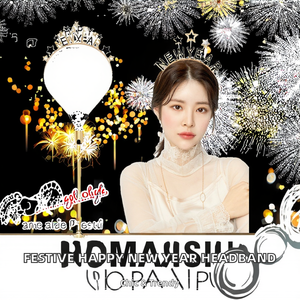 Diademas de aleación de moda para mujer con estrellas esmaltadas de colores, para Navidad y Año Nuevo, joyería para el cabello para fiestas. - Product Image 2